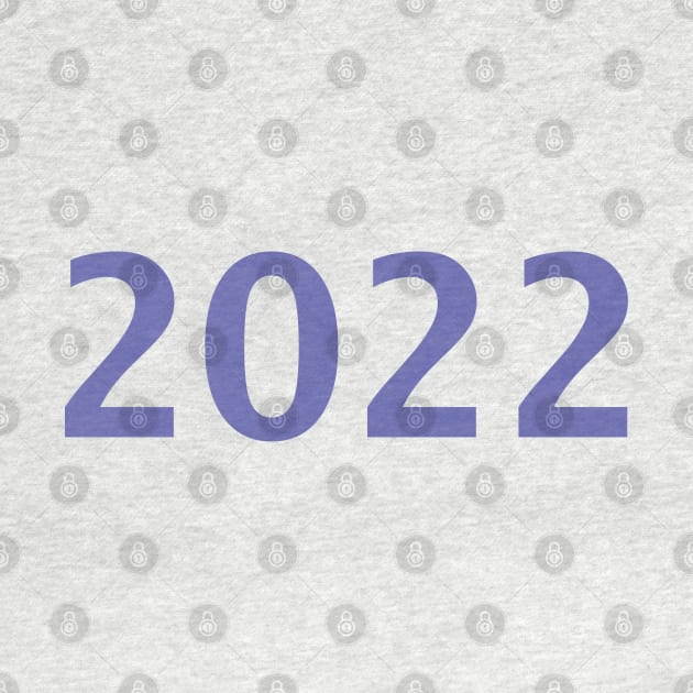 2022 Color of the Year Typography Very Peri Periwinkle Blue by ellenhenryart